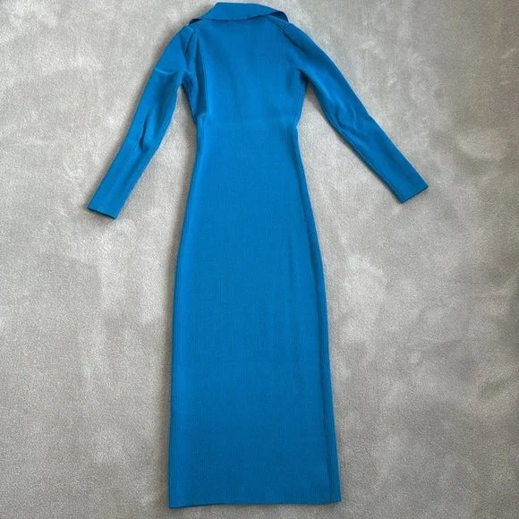 Self Portrait blue polo knit dress, size S - Picture 4 of 7